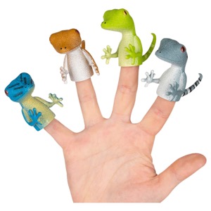 Archie McPhee Finger Puppet Geckos