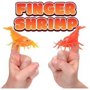 Archie McPhee Finger Puppet Finger Shrimp