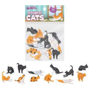 Archie McPhee Itty Bitty Cats 12 Set