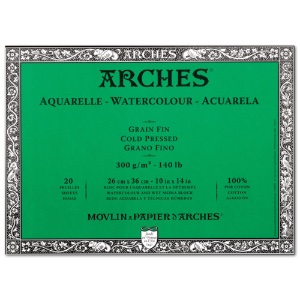 Arches Watercolour Block 140 lb. 10" x 14" Cold Press