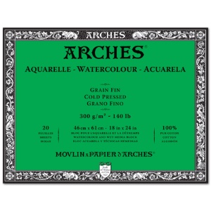 Arches Watercolour Block 140 lb. 18" x 24" Cold Press