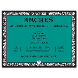 Arches Watercolour Block 300 lb. 12" x 16" Cold Press