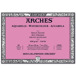 Arches Watercolour Block 140 lb. 7 x 10 Hot Press