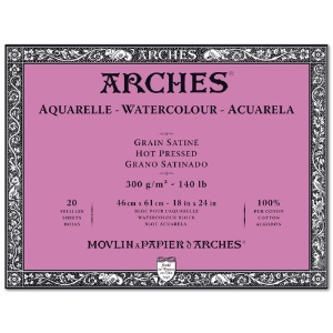 Arches Watercolour Block 140 lb. 18" x 24" Hot Press
