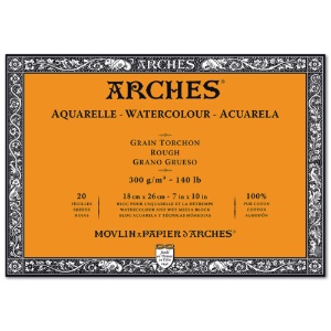 Arches Watercolour Block 140 lb. 7" x 10" Rough Press