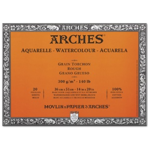 Arches Watercolour Block 140 lb. 14" x 20" Rough Press