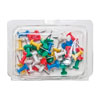 Plastic Assrt Push Pin 3/8" 40 Pack