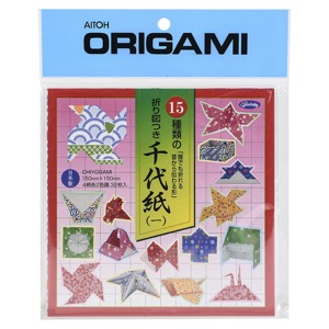 Aitoh Chiyogami Origami Paper 32 Sheets 5-7/8"x5-7/8" Assorted