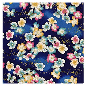 Yusenshi 25x18.5 Petals On Blue