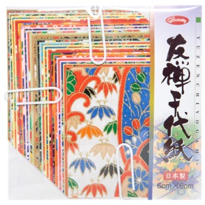 Aitoh Yuzenshishi Chiyogami Mini 2.36" 40 Sheets Assorted