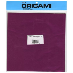 Aitoh Color Foil Origami Paper 18 Sheets 9-3/4"x9-3/4" Assorted