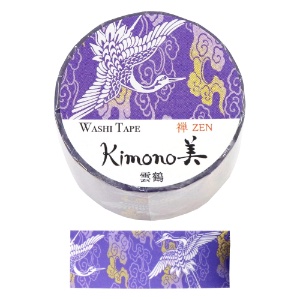 Kamiiso Kimono Beauty Washi Tape 1" Unkaku