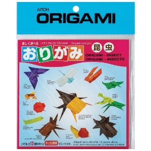 Aitoh Let's Enjoy Origami Paper 50 Sheets 5-7/8"x5-7/8" Insect
