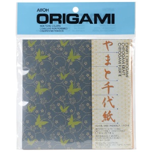 Aitoh Craft Chiyogami Origami Paper 48 Sheets 5-7/8"x5-7/8" Assorted