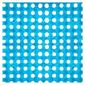 Aitoh Lokta Batik Dot Paper 19.5"x29.5" Wax on Turquoise