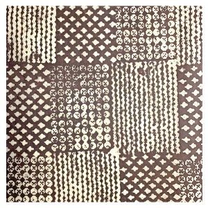 Aitoh Lokta Batik Patchwork Paper 19.5"x29.5" Natural/Brown