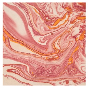 Aitoh Lokta Marble Paper 19.5"x29.5" Red/Orange/Copper
