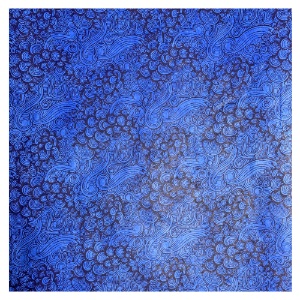 Aitoh Lokta Printed Breeze Paper 19.5"x29.5" Blue/Blue