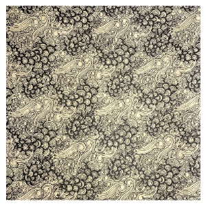 Aitoh Lokta Printed Breeze Paper 19.5"x29.5" Black/Natural