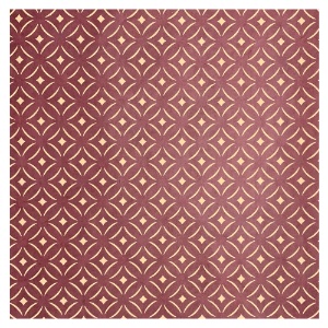Aitoh Lokta Printed Paper 19.5"x29.5" Beige/Maroon