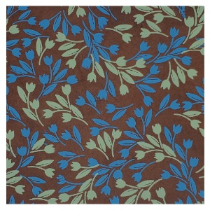 Aitoh Lokta Printed Swirl Paper 19.5"x29.5" Blue/Green/Brown