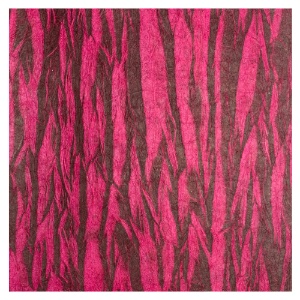 Aitoh Lokta Printed Textured Sakun Deep Paper 19.5"x29.5" Raspberry