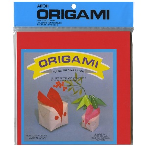 Aitoh Origami Paper 6-Inch x 6-Inch 24 Sheets-Writing Theme