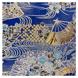 Aitoh Yuzenshi Fans Paper 19"x25" Blue