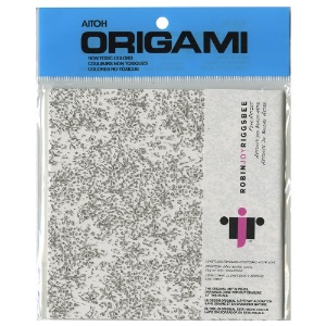 Aitoh Riggsbee Origami Paper 40 Sheets 5-7/8"x5-7/8" Black & White Design