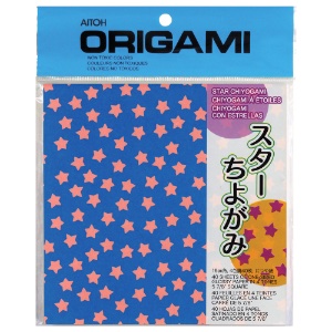 Aitoh Chiyogami Origami Paper 40 Sheets 5-7/8"x5-7/8" Star