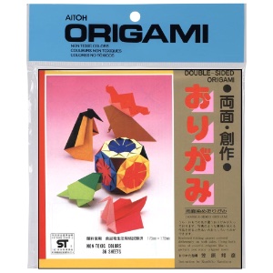 Aitoh Double-Sided Color Origami Paper 36 Sheets 7"x7" 36 Sheets Assorted