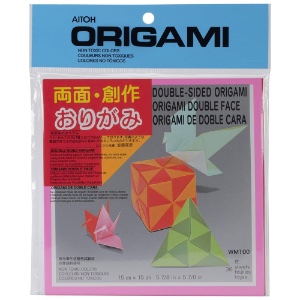 Aitoh Double Sided Origami Paper 36 Sheets 5-7/8"x5-7/8" Assorted