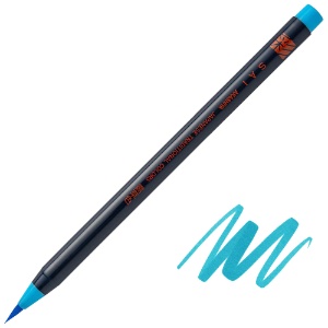 Akashiya SAI Coloring Brush Pen Cyan