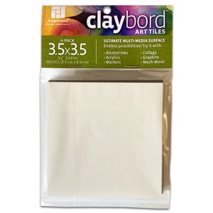 CLAYBORD SMOOTH 3.5x3.5 4pk