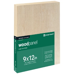 Ampersand Unprimed Series Woodpanel Birch Panel 1.5" Gallery 9"x12"