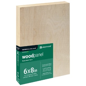 Ampersand Unprimed Series Woodpanel Birch Panel 7/8" Studio 6"x8"