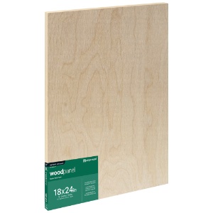 Ampersand Unprimed Series Woodpanel Birch Panel 7/8" Studio 18"x24"
