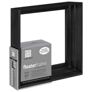 Ampersand Floater Frame Thin 1.5" 8x8 Black