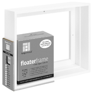 Ampersand Floater Frame Thin 1.5" 8x10 White