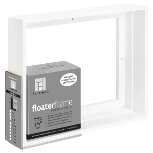 Ampersand Floater Frame Thin 1.5" 9x12 White