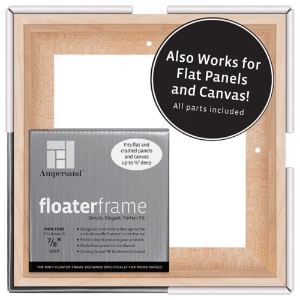 Ampersand Floater Frame Thin 7/8" 8x8 Maple