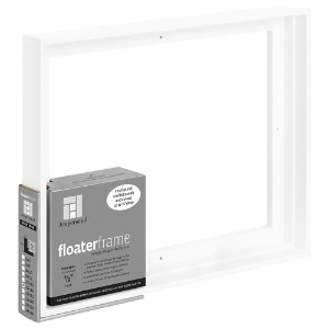 Ampersand Floater Frame Thin 7/8" 11x14 White