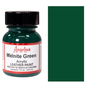 Angelus Acrylic Leather Paint 1oz Midnite Green