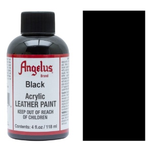 Angelus Leather Acrylic Paint 4 oz Black