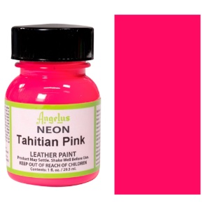Angelus Acrylic Leather Paint 1oz Neon Tahitian Pink