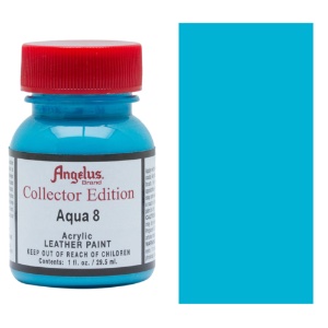 Angelus Acrylic Leather Paint Collector Edition 1oz Aqua 8