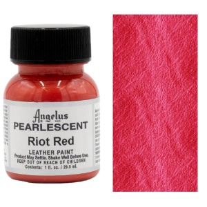Angelus Acrylic Leather Paint 1oz Pearlescent Riot Red