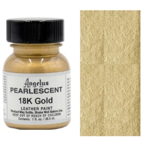 Angelus Pearlescent Leather Paint - Sterling Silver, 1 oz