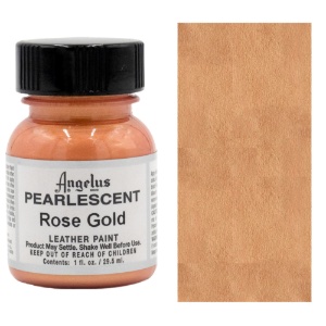 Angelus Acrylic Leather Paint 1oz Pearlescent Rose Gold