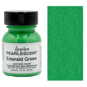 Angelus Acrylic Leather Paint 1oz Pearlescent Emerald Green